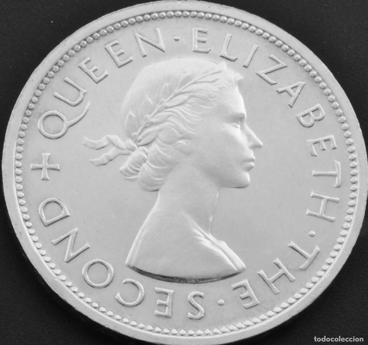 Alte M&uuml;nzen aus Afrika: RHODESIA DEL SUR 1 CORONA 1953 - CECIL RHODES. PLATA SIN CIRCULAR. ESCASA