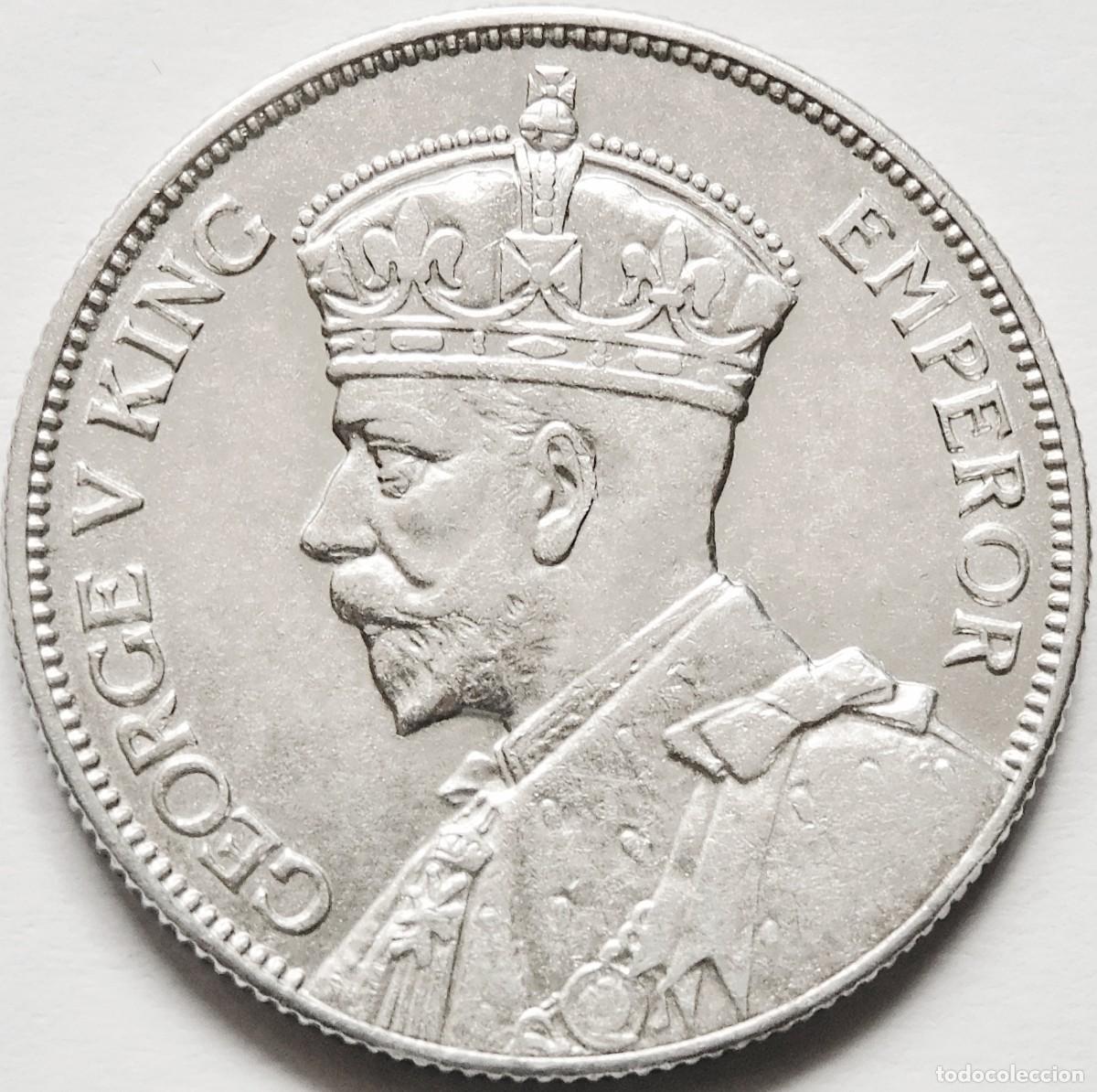 Alte M&uuml;nzen aus Afrika: RHODESIA DEL SUR 2 CHELINES 1935 PLATA EXCELENTE. ESCASA