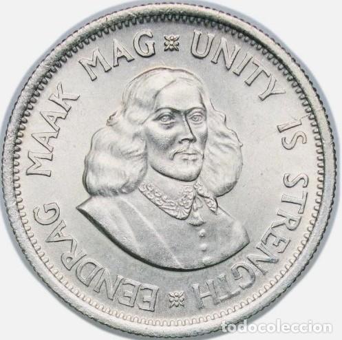 Alte M&uuml;nzen aus Afrika: SUDAFRICA 50 CENTS 1962 PLATA SIN CIRCULAR MUY ESCASA