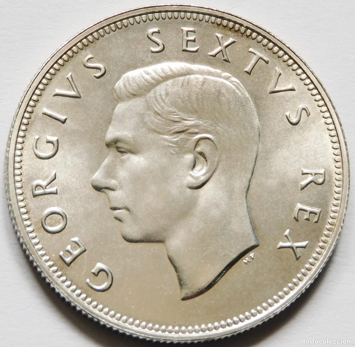 Alte M&uuml;nzen aus Afrika: SUDAFRICA 2,5 CHELINES 1952. PLATA SIN CIRCULAR