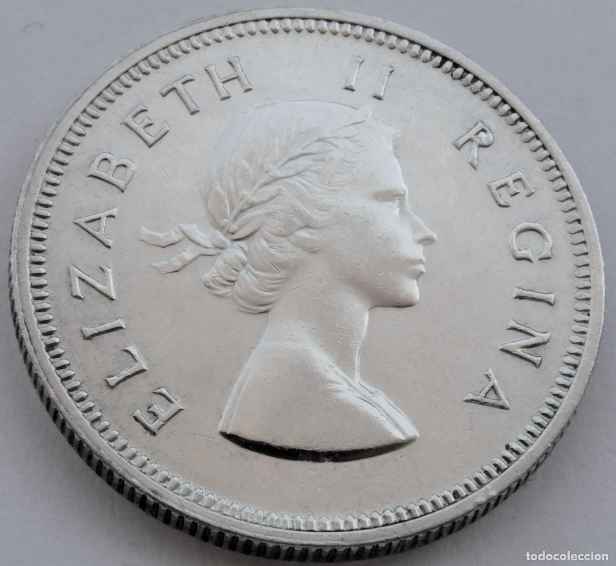 Alte M&uuml;nzen aus Afrika: SUDAFRICA 2 CHELINES 1955. PLATA SIN CIRCULAR