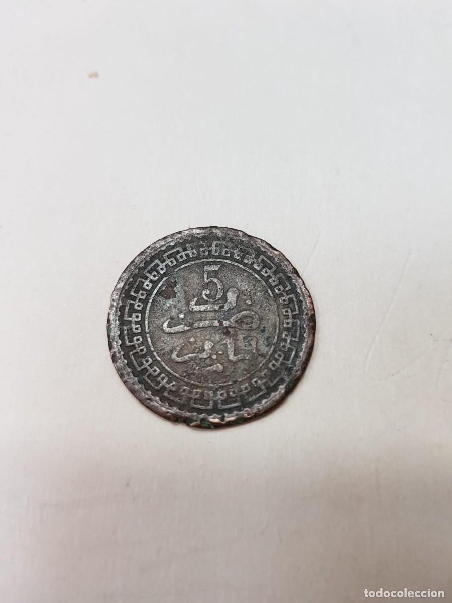 Monedas antiguas de &Aacute;frica: MARRUECOS-5 MAZUNAS-1321/1903