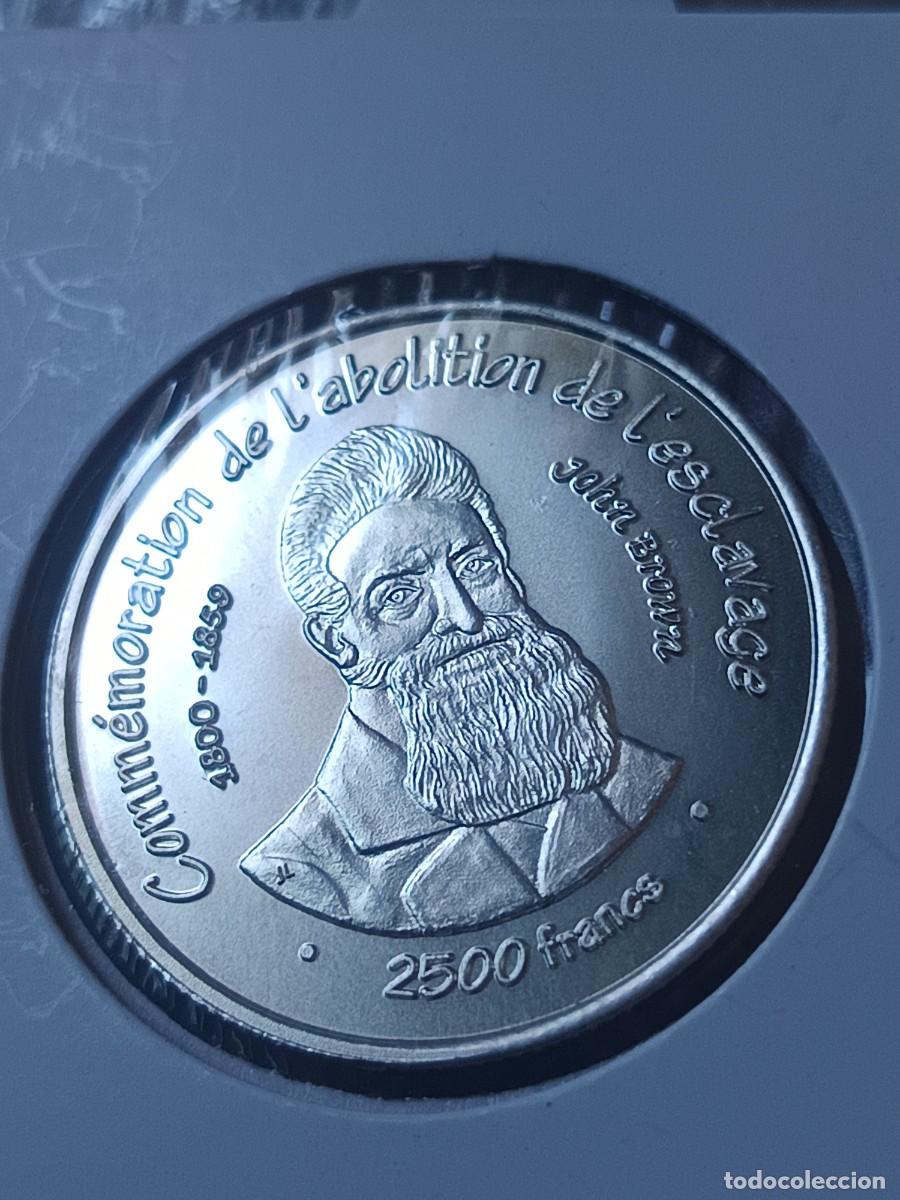 Alte M&uuml;nzen aus Afrika: Monedas de plata 2500 francos 2007 Nigeria abolici&oacute;n de la esclavitud