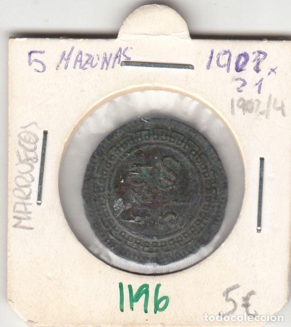 Monedas antiguas de &Aacute;frica: CR1196 MONEDA MARRUECOS 1908 - Foto 1