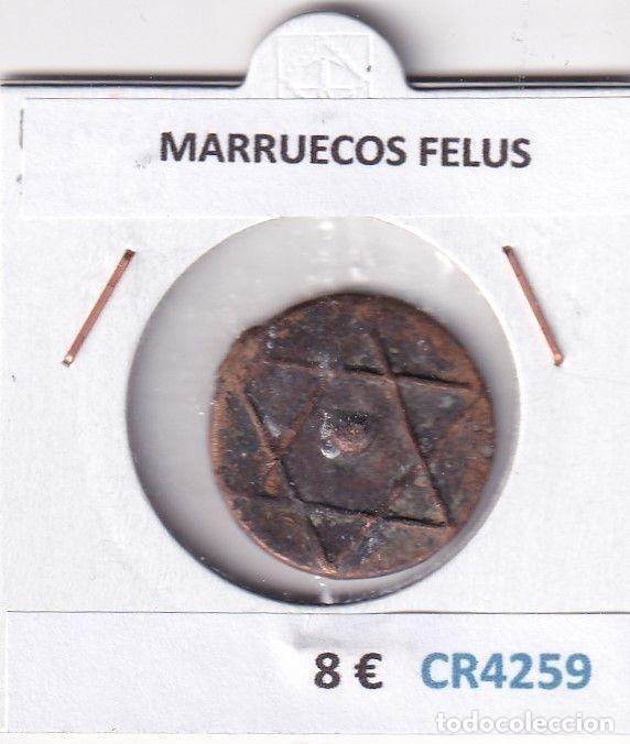 Moedas antigas de &Aacute;frica: CR4259 MONEDA MARRUECOS FELUS