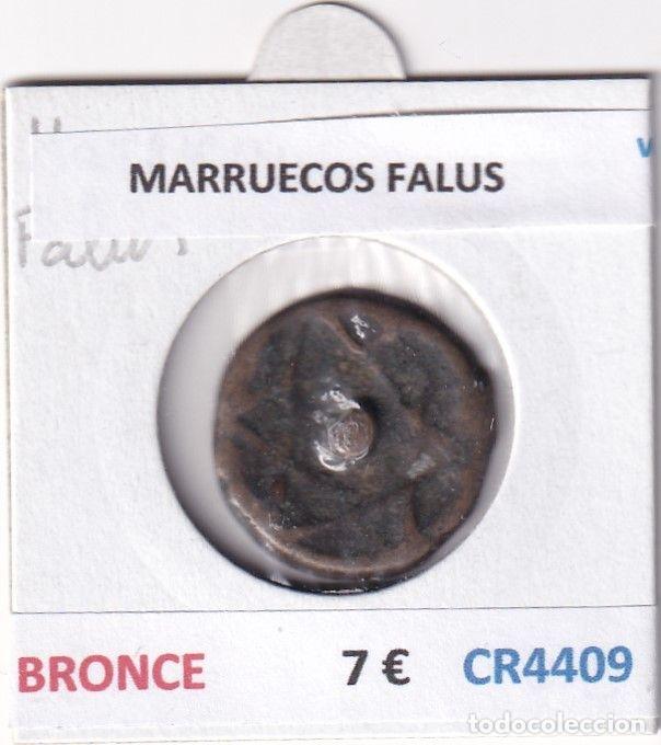 Monnaies anciennes d'Afrique: CR4409 MONEDA MARRUECOS FALUS BRONCE