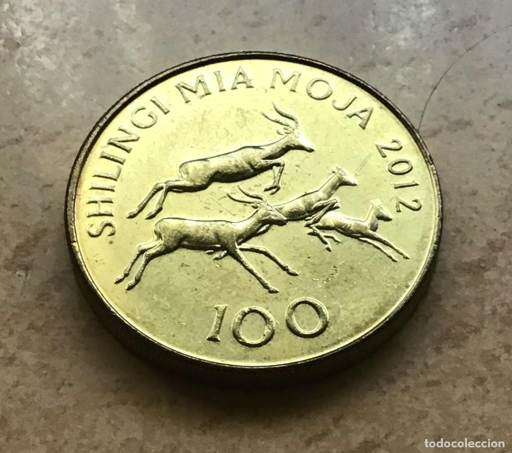 Monedas antiguas de &Aacute;frica: 100 chelines de Tanzania. A&ntilde;o 2012