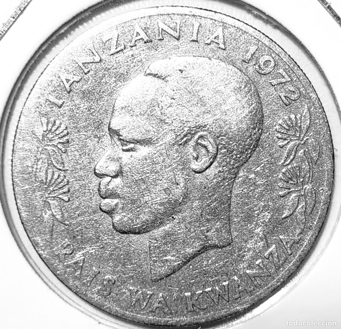 Monedas antiguas de &Aacute;frica: TANZANIA (1966-) - 1 SHILINGI MOJA 1972 - A - 8 GR. CUPRONIQUEL - DIAMETRO 27,50 mm - KM#4 - MB