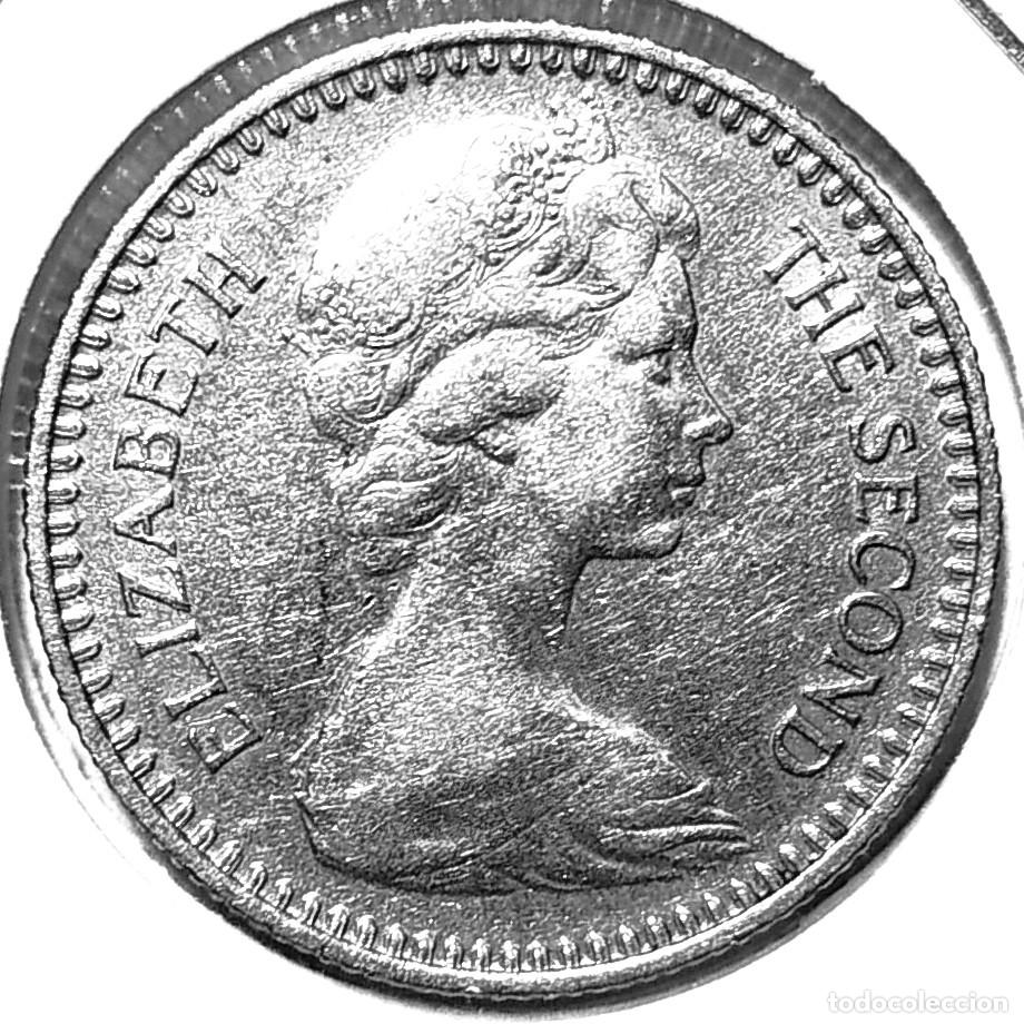 Monedas antiguas de &Aacute;frica: RODESIA (1964-1969) - 1 CHELIN 1964 - REINA ISABEL II - A - 5,70 GR. CUPRONIQUEL - DIAMETRO 23,50 mm