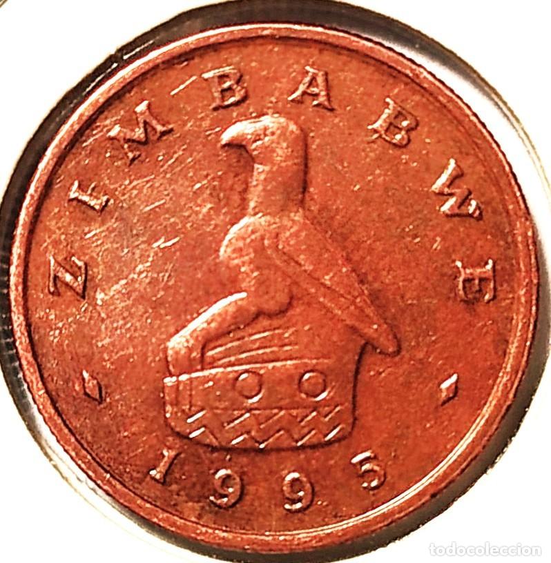 Monedas antiguas de &Aacute;frica: ZIMBABUE (1980-2009) - 1 CENTAVO 1995 - REPUBLICA - A - 3,10 GR. BRONCE - DIAMETRO 18,45 mm - KM#1
