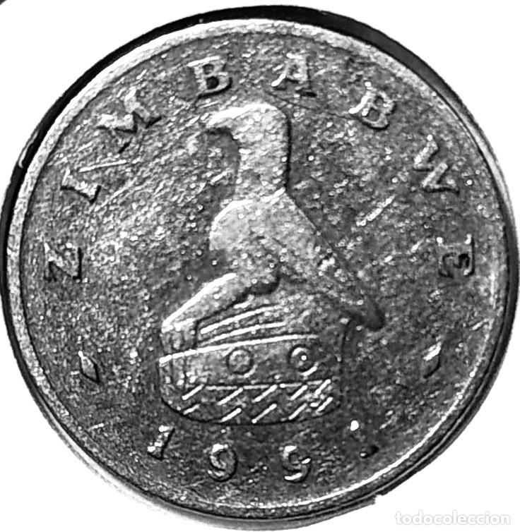 Monedas antiguas de &Aacute;frica: ZIMBABUE (1980-2009) - 5 CENTAVOS 1991 - REPUBLICA - LIEBRE - A - 2,60 GR. CUPRONIQUEL