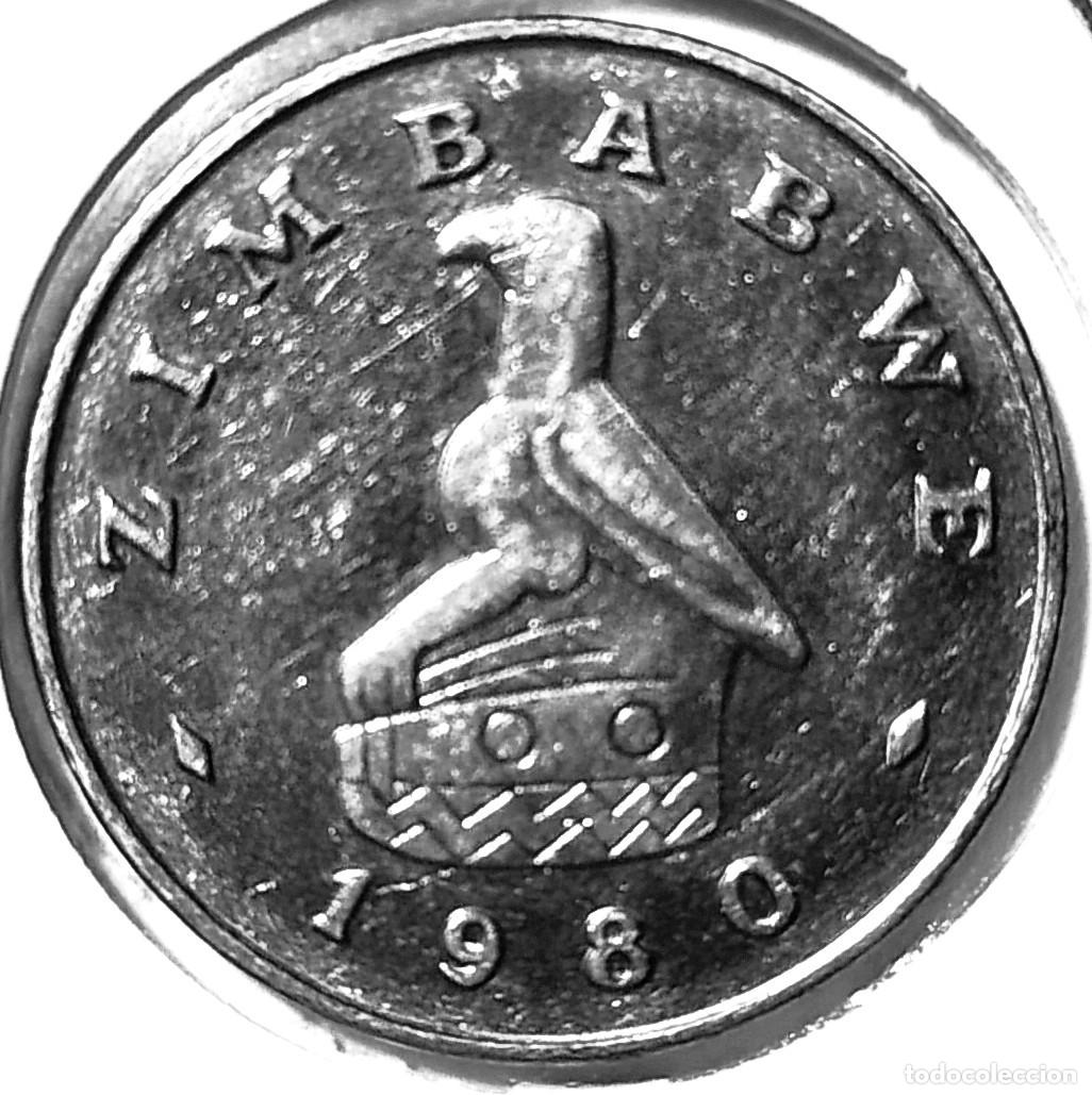 Monedas antiguas de &Aacute;frica: ZIMBABUE (1980-2009) - 20 CENTAVOS 1980 - REPUBLICA - PUENTE BIRCHENOUGH - A - 5,70 GR. CUPRONIQUEL