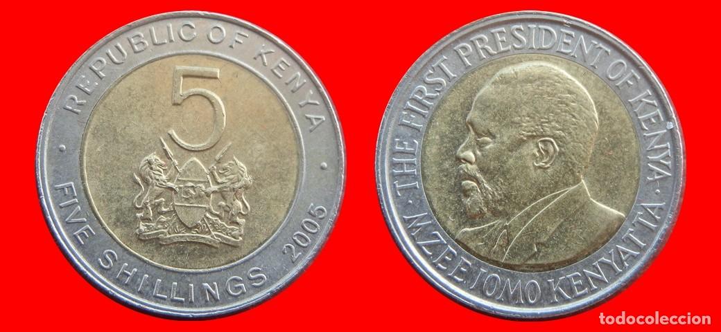 Monedas antiguas de &Aacute;frica: 5 SHILLINGS CHELINES 2005 KENIA KENYA-155300