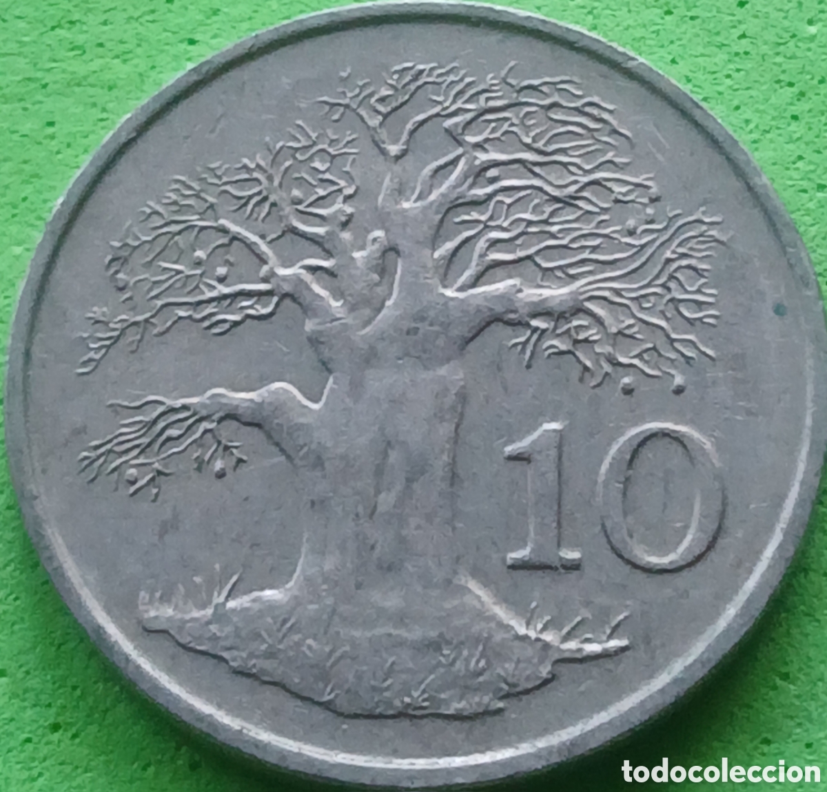 Monedas antiguas de &Aacute;frica: Zimbabwe 10 cents 1994 km#3