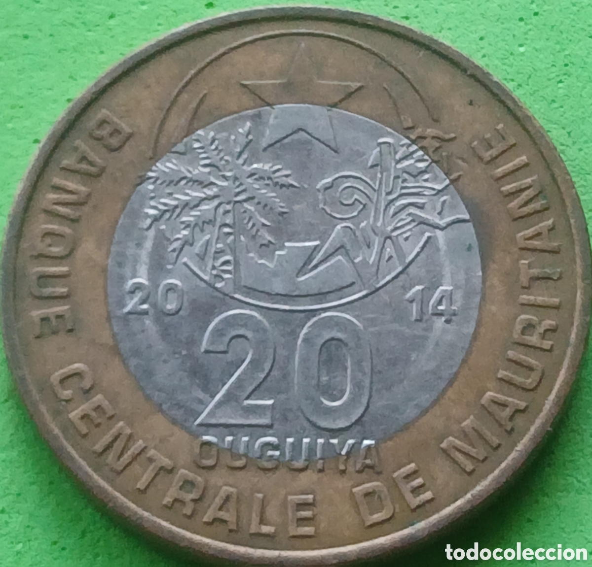 Monedas antiguas de &Aacute;frica: Mauritania 20 uguiya 2014 km#8