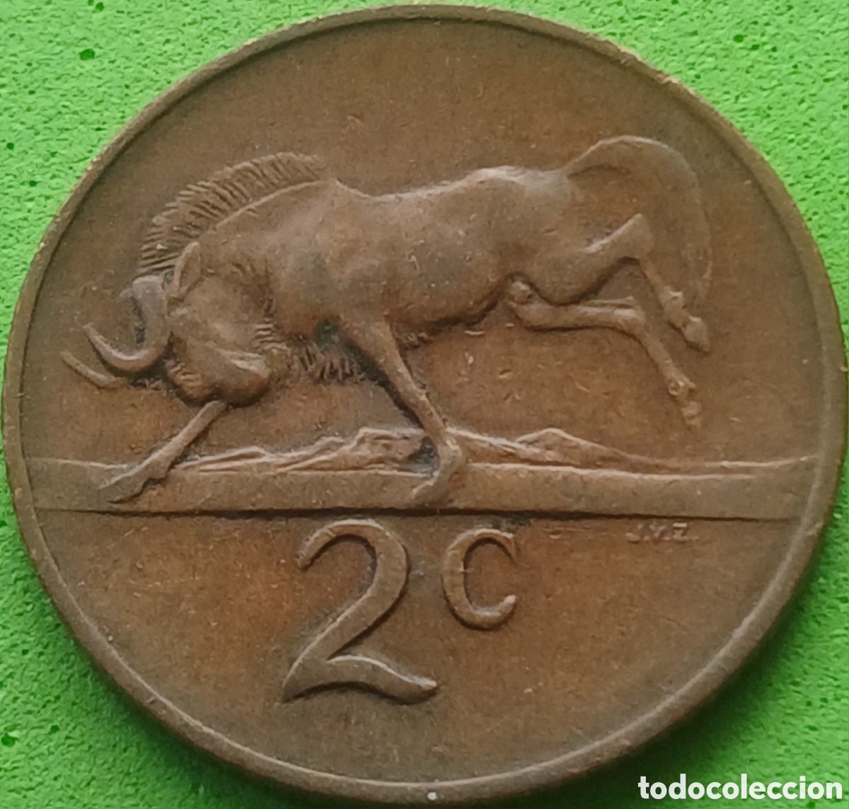 Monedas antiguas de &Aacute;frica: Suid &Aacute;frika 2 cents 1966 km#66.2