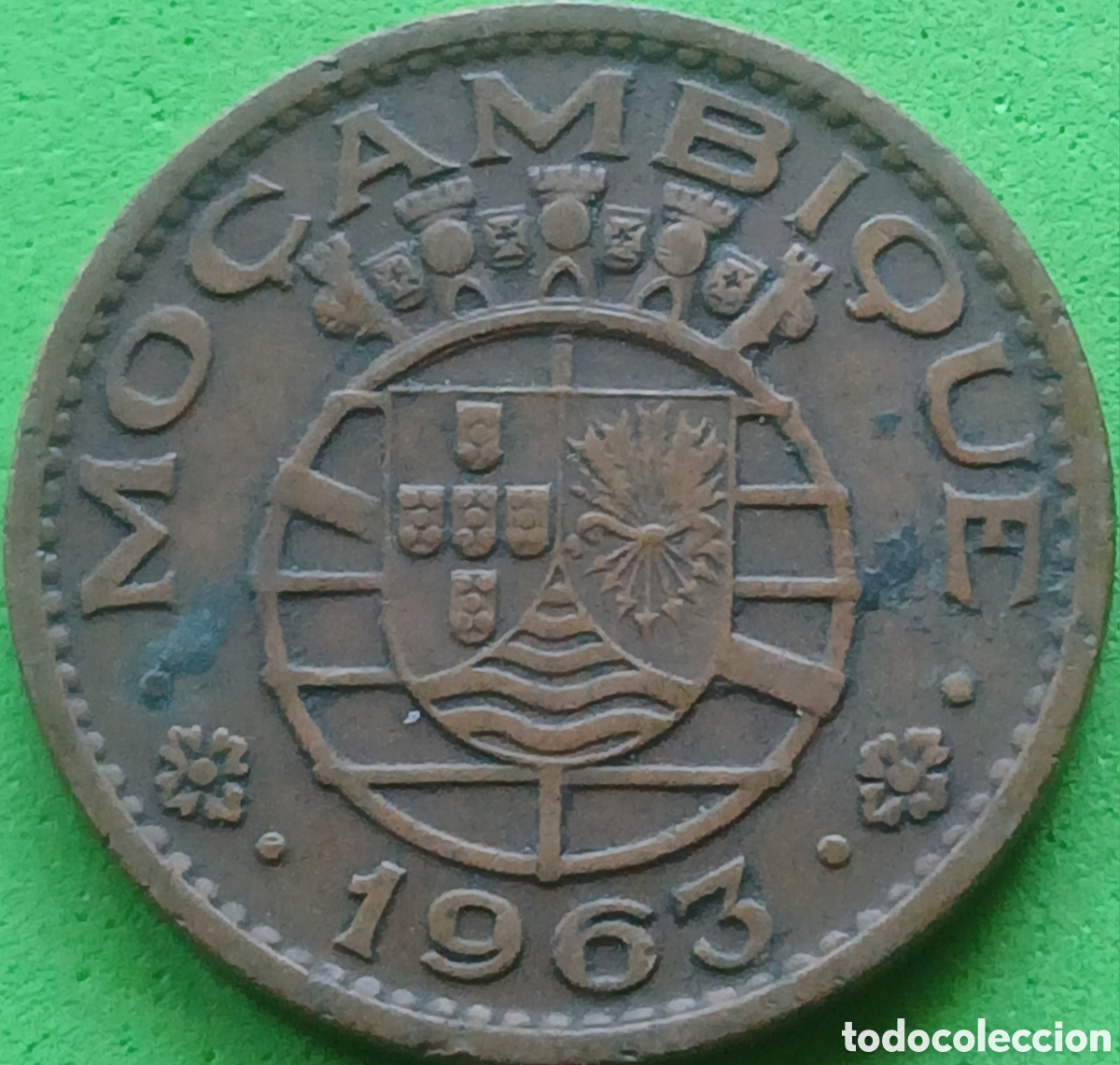 Monedas antiguas de &Aacute;frica: Mozambique 1 escudo 1963 km#82