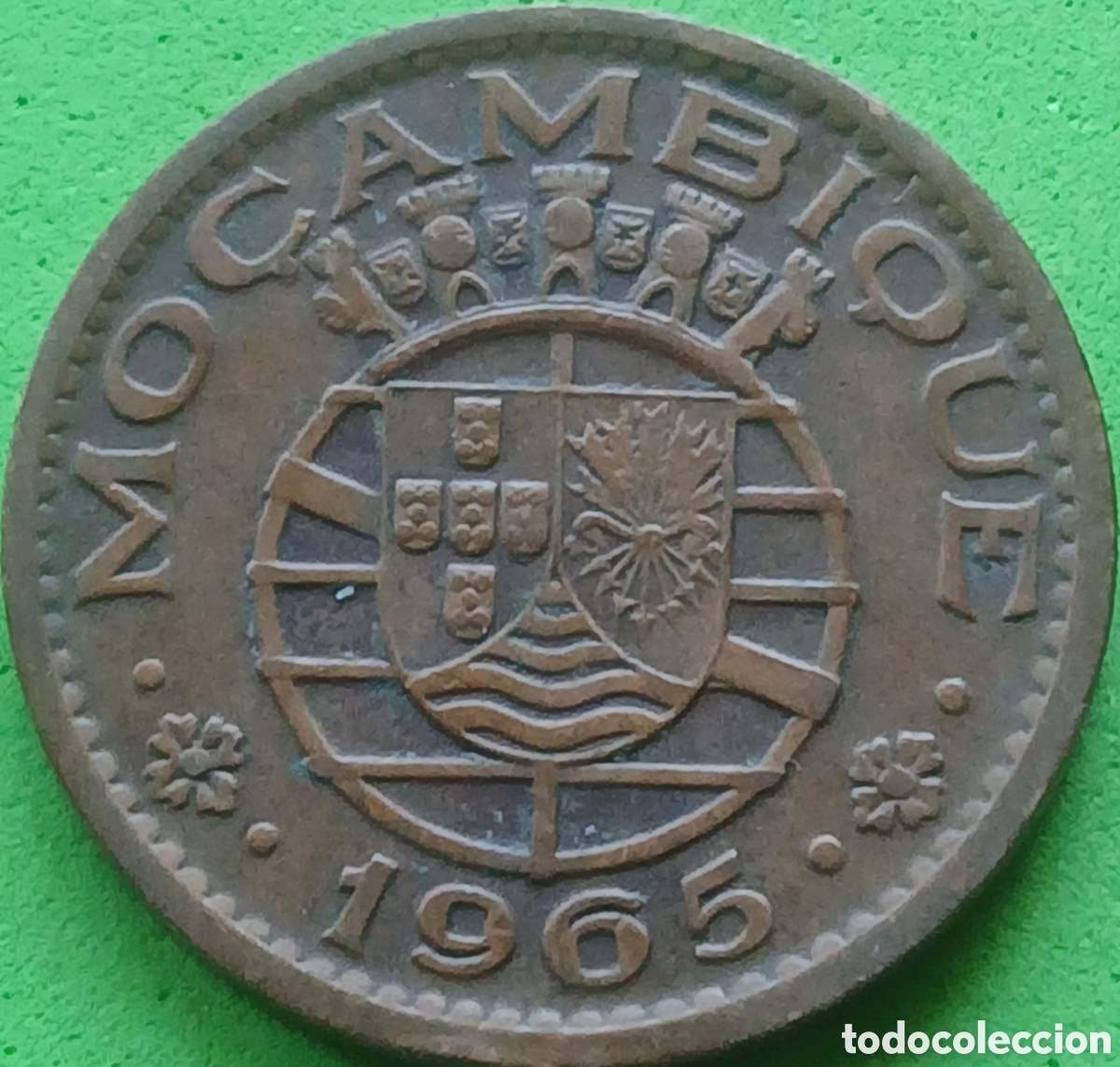 Monedas antiguas de &Aacute;frica: Mozambique 1 escudo 1965 km#82