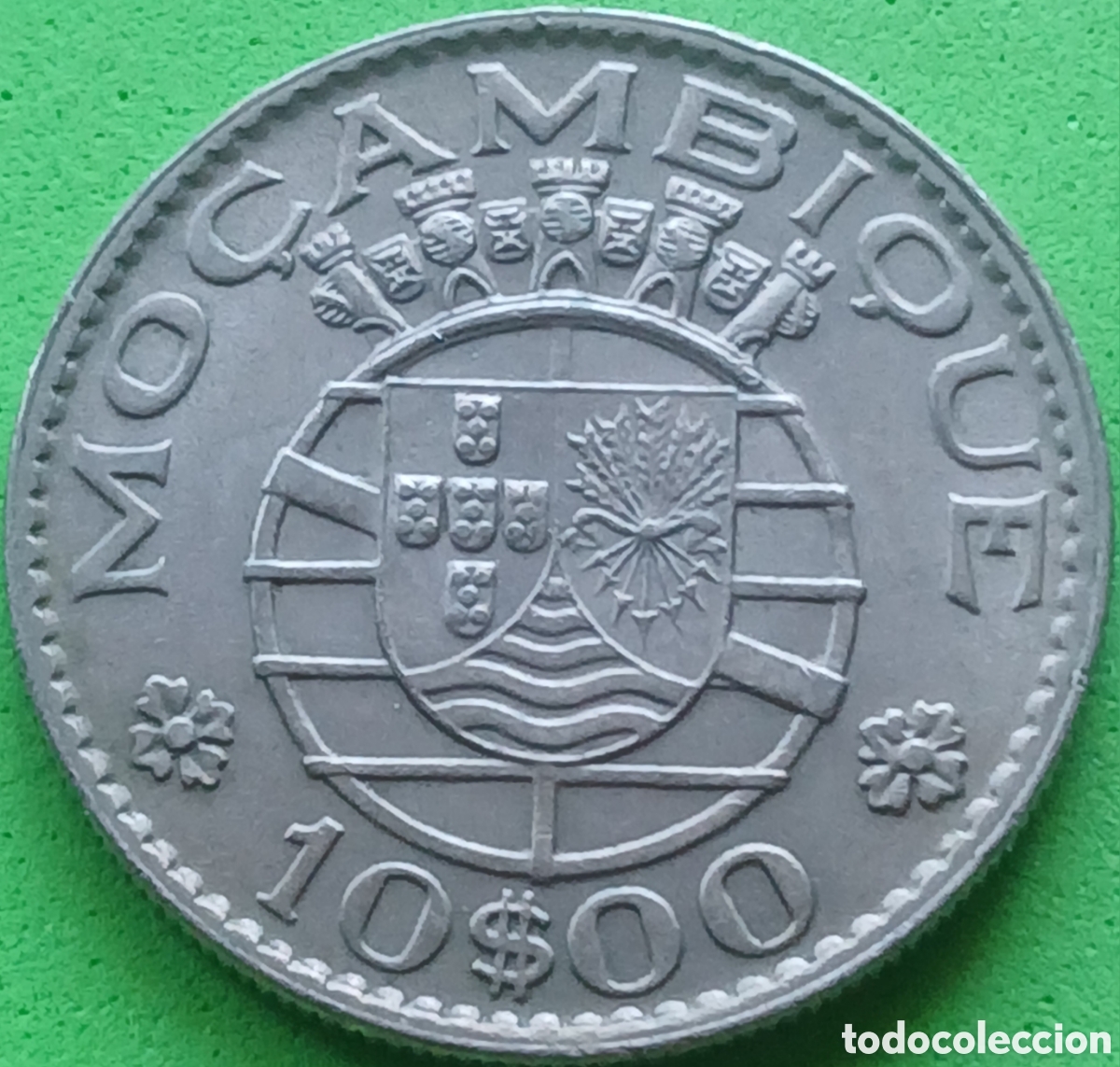 Monedas antiguas de &Aacute;frica: Mozambique 10 escudos 1970 km#79b