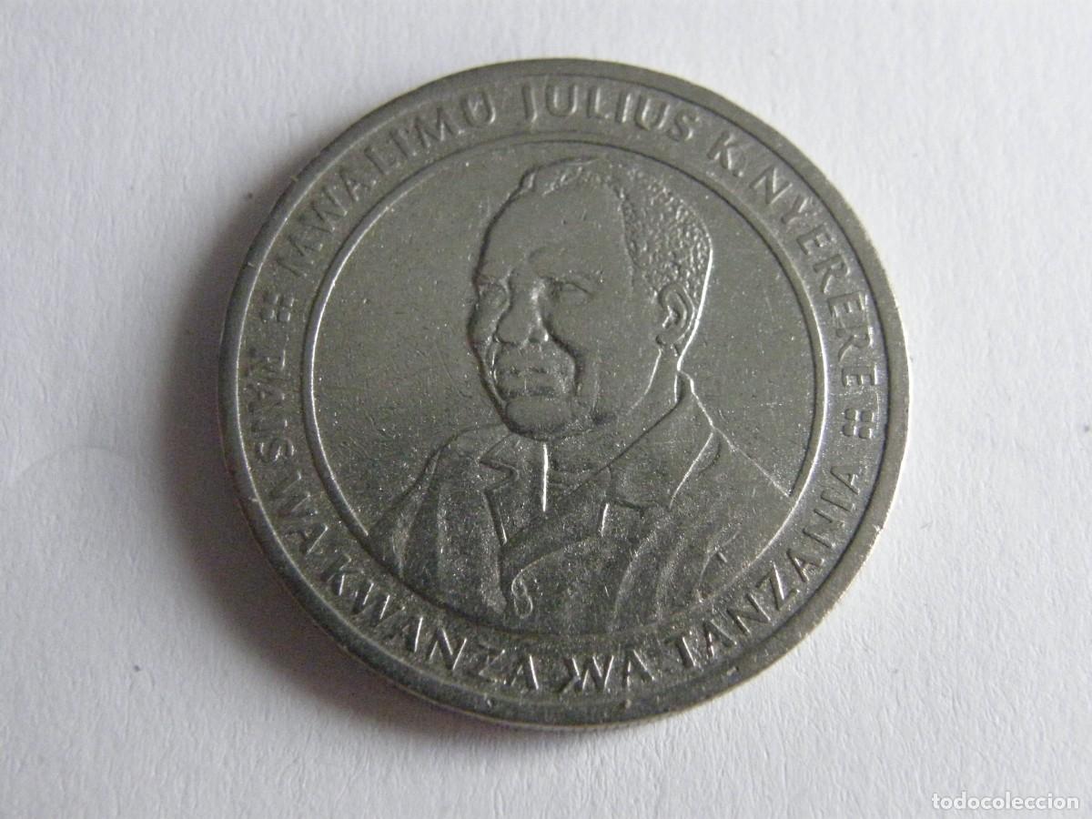 Monedas antiguas de &Aacute;frica: 10 Shilingi Tanzania 1990 - Nyerere - Acero Niquelado - KM#20a.1
