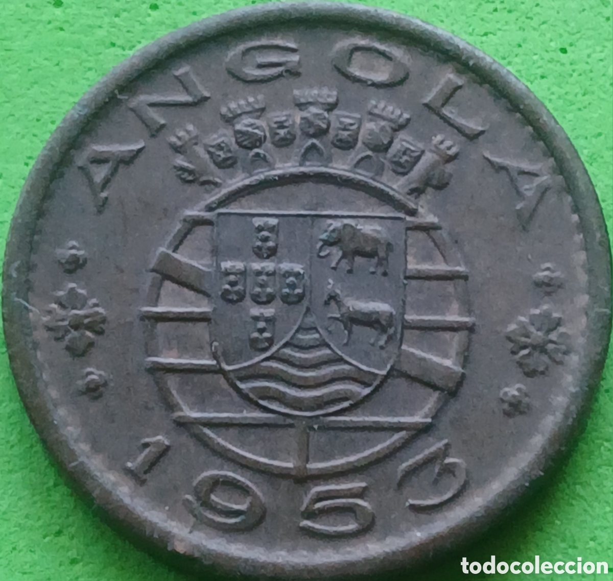 Monedas antiguas de &Aacute;frica: Angola 50 centavos 1953 km#75