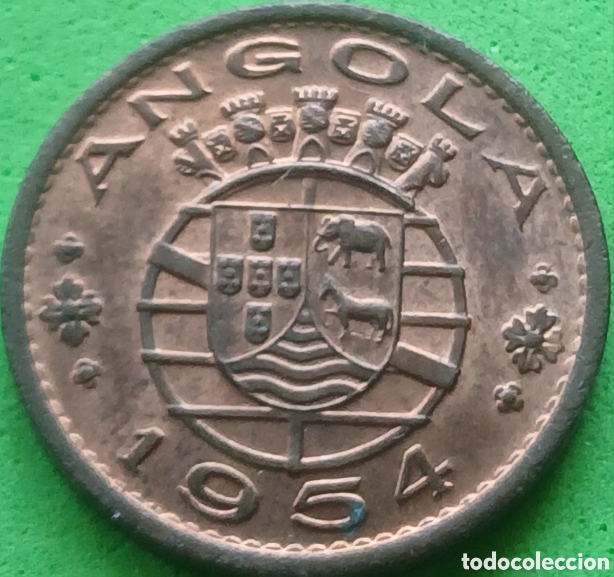 Monedas antiguas de &Aacute;frica: Angola 50 centavos 1954 km#75