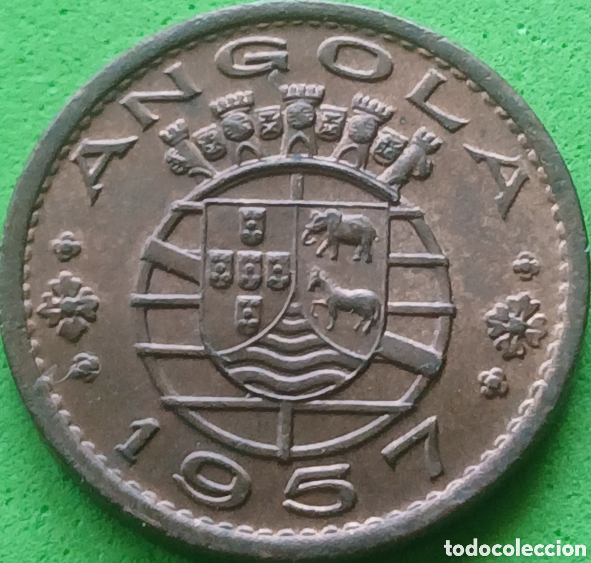 Monedas antiguas de &Aacute;frica: Angola 50 centavos 1957 km#75
