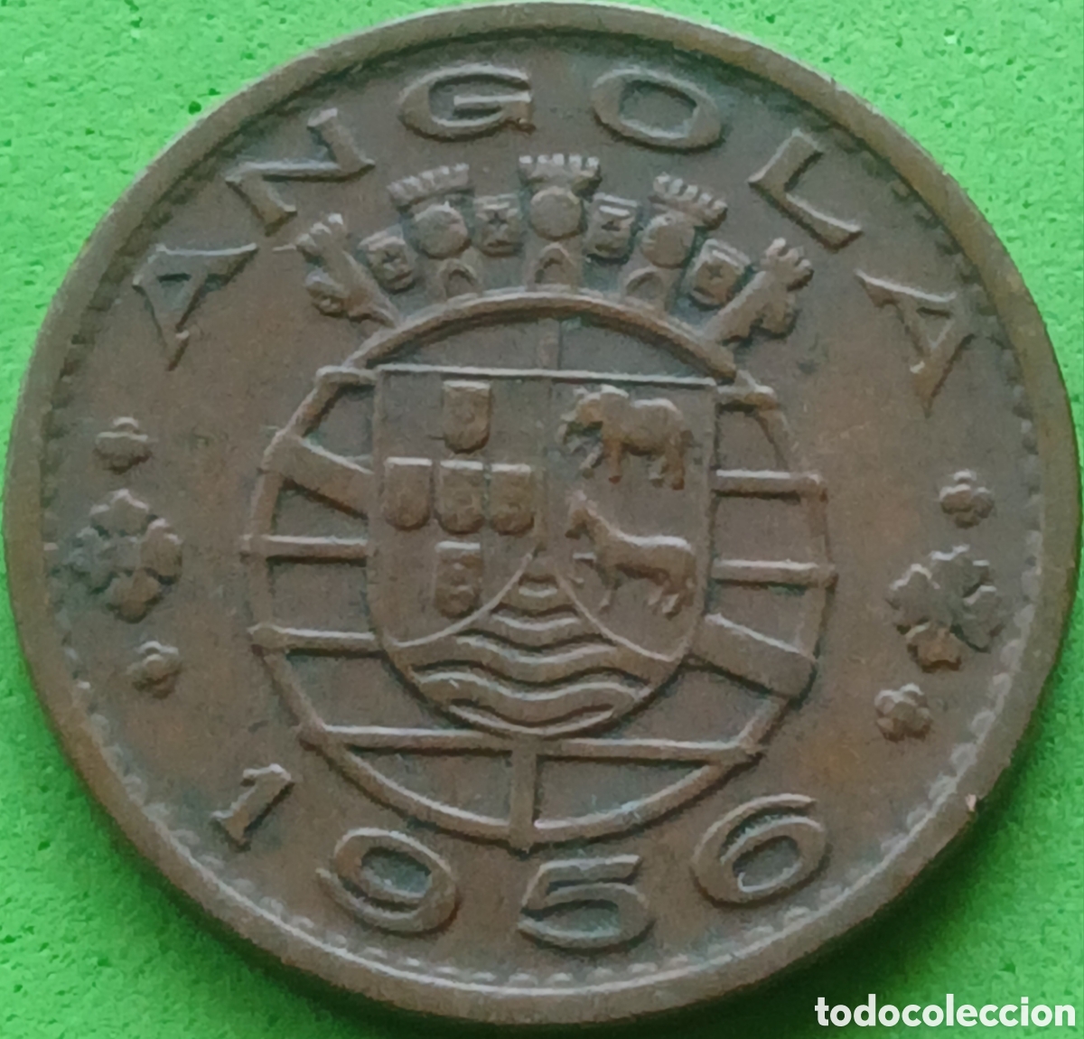 Monedas antiguas de &Aacute;frica: Angola 1 escudo 1956 km#76