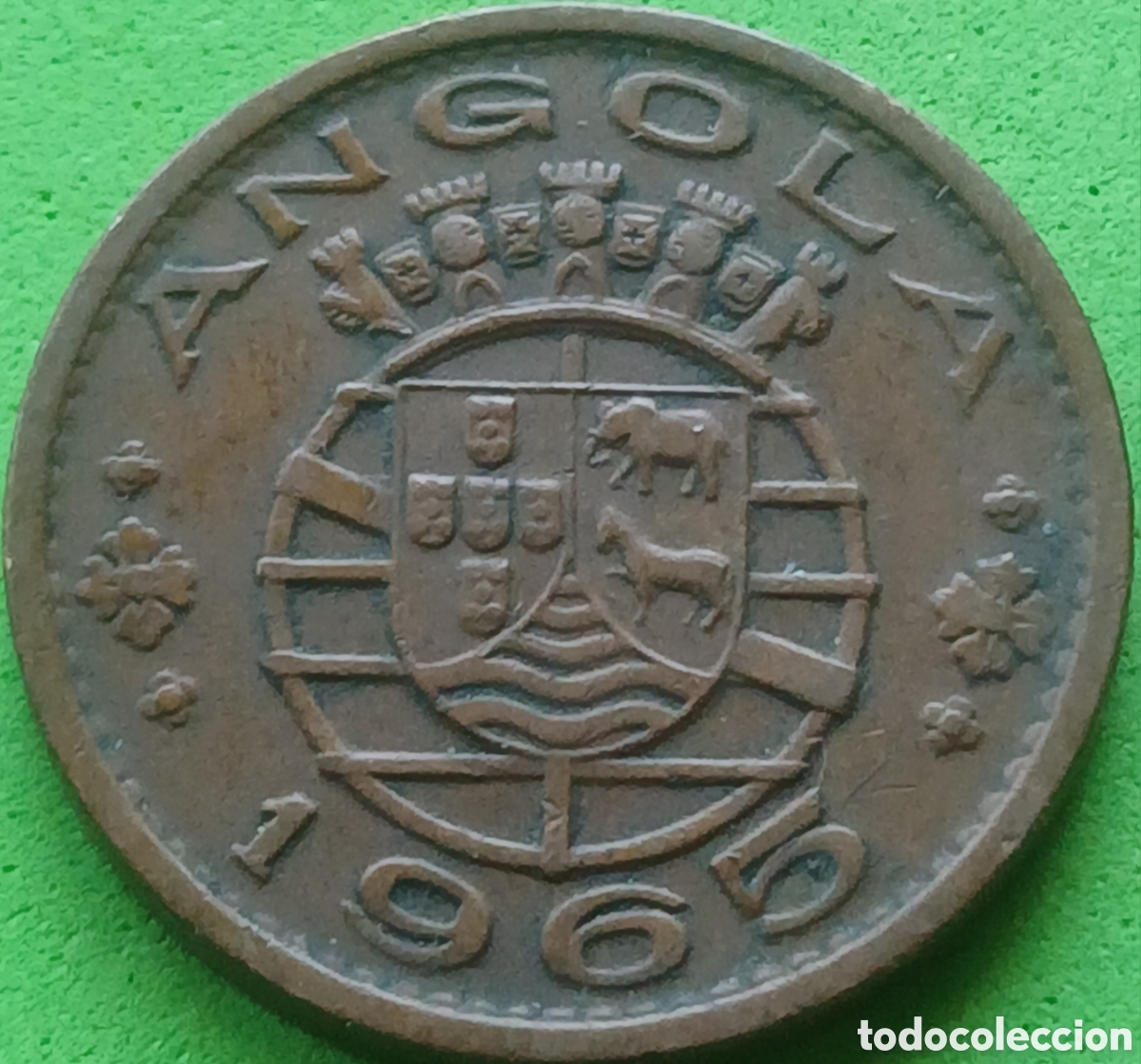 Monedas antiguas de &Aacute;frica: Angola 1 escudo 1965 km#76