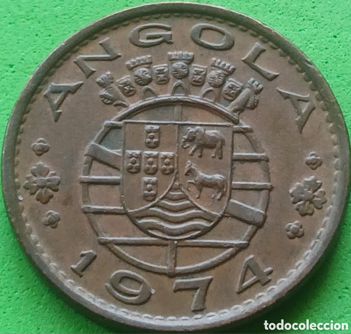 Monedas antiguas de &Aacute;frica: Angola 1 escudo 1974 km#76