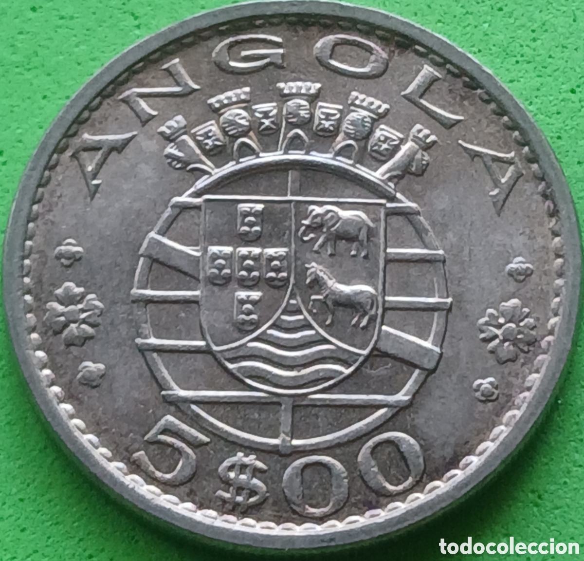 Monedas antiguas de &Aacute;frica: Angola 5 escudos 1972 km#81