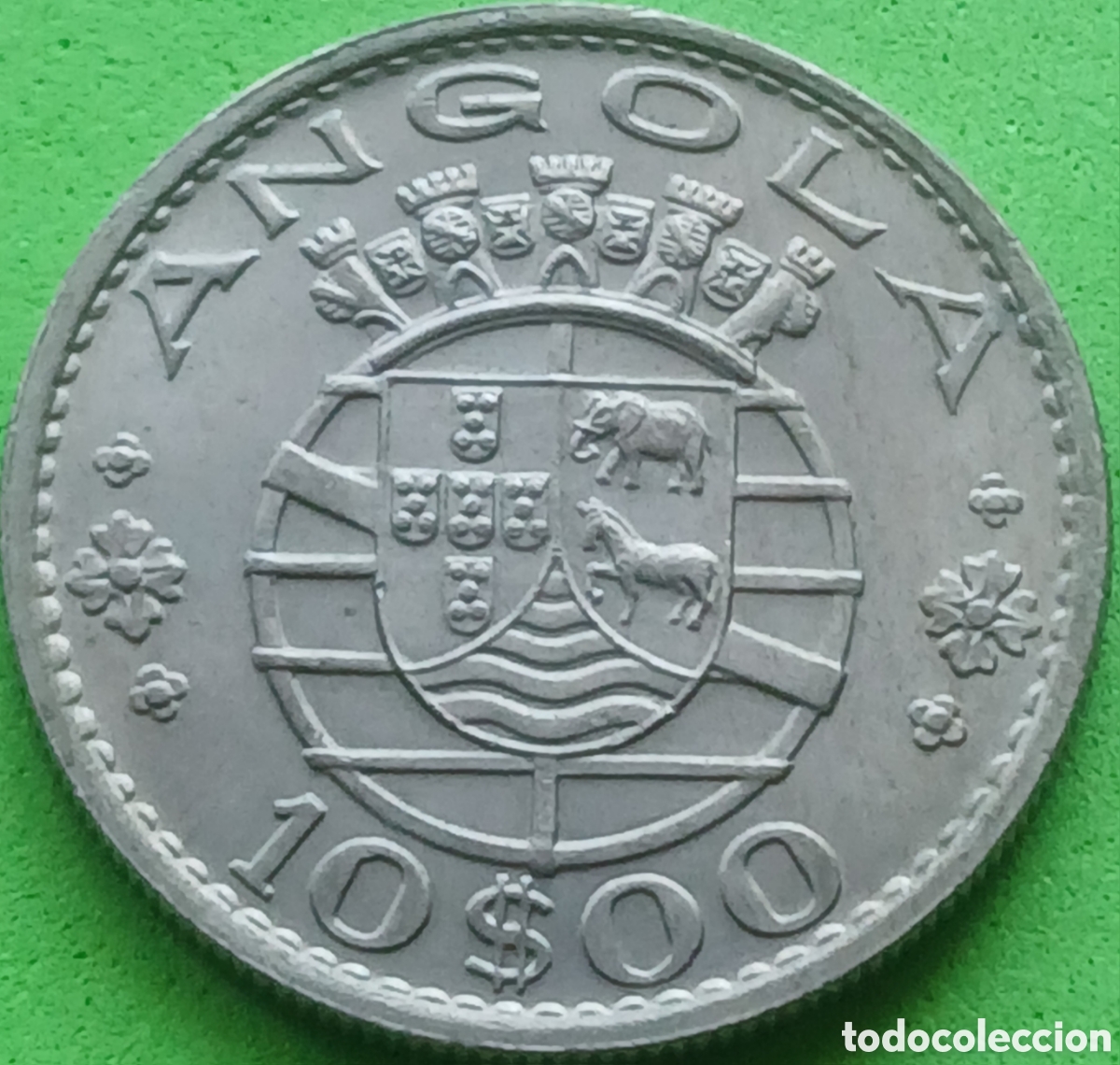 Monedas antiguas de &Aacute;frica: Angola 10 escudos 1969 km#79