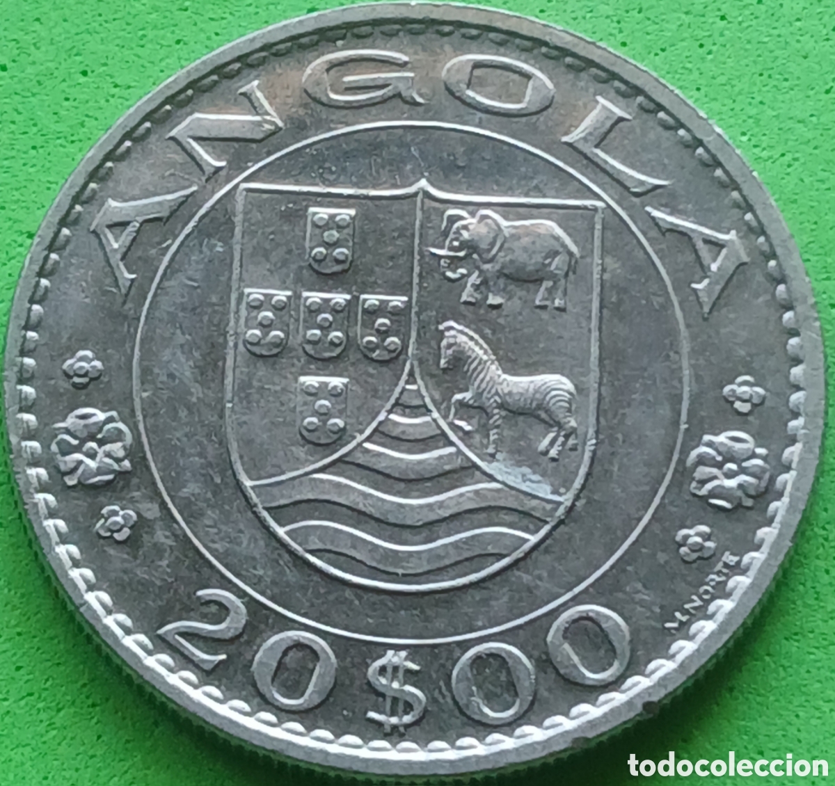 Monedas antiguas de &Aacute;frica: Angola 20 escudos 1971 km#80
