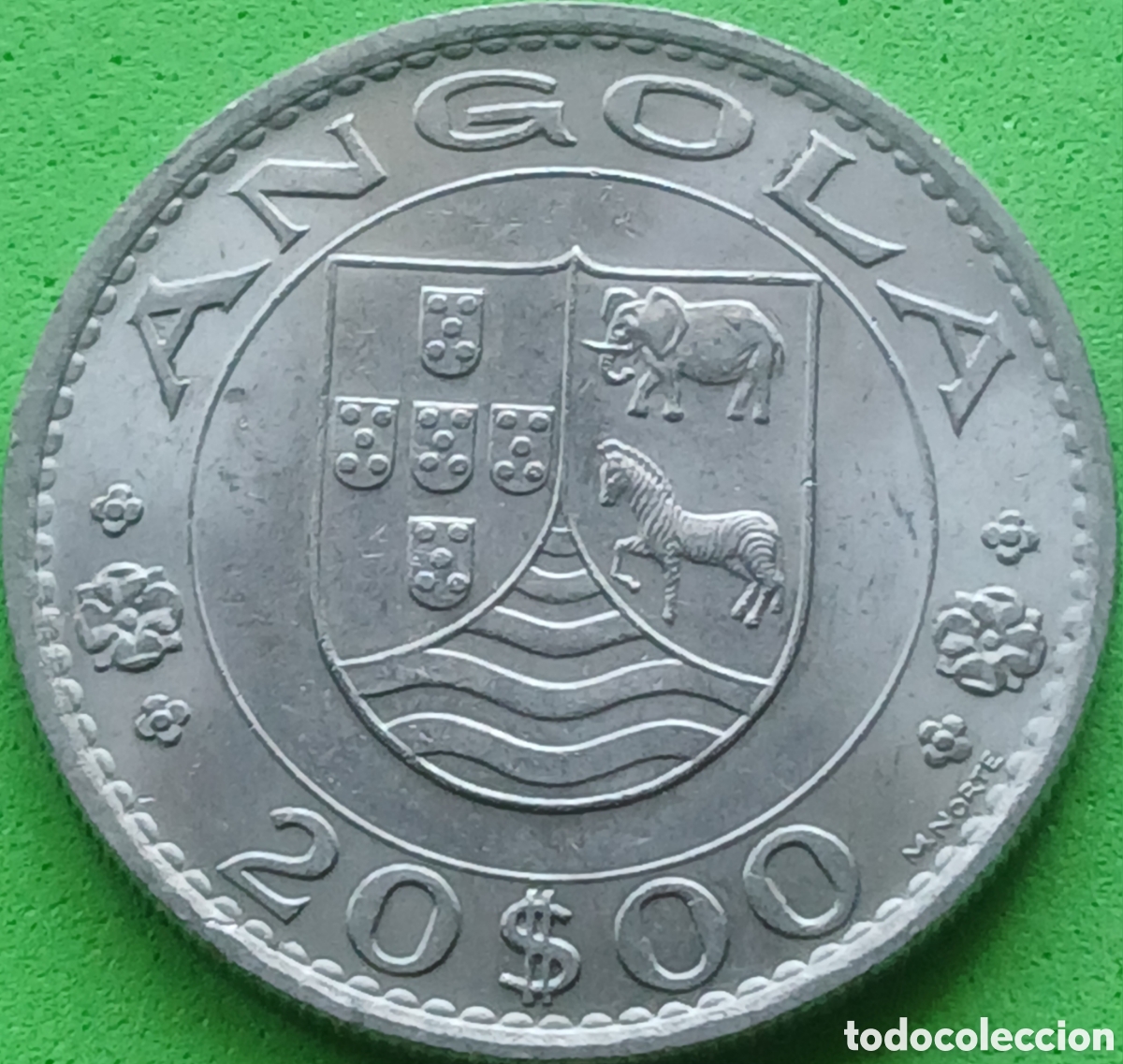 Monedas antiguas de &Aacute;frica: Angola 20 escudos 1972 km#80