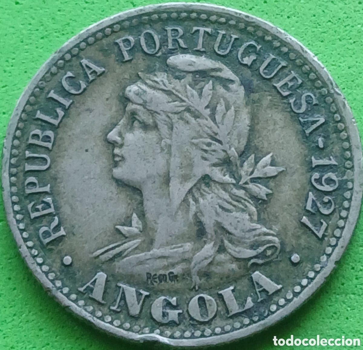 Monedas antiguas de &Aacute;frica: Angola 20 centavos 1927 km#68