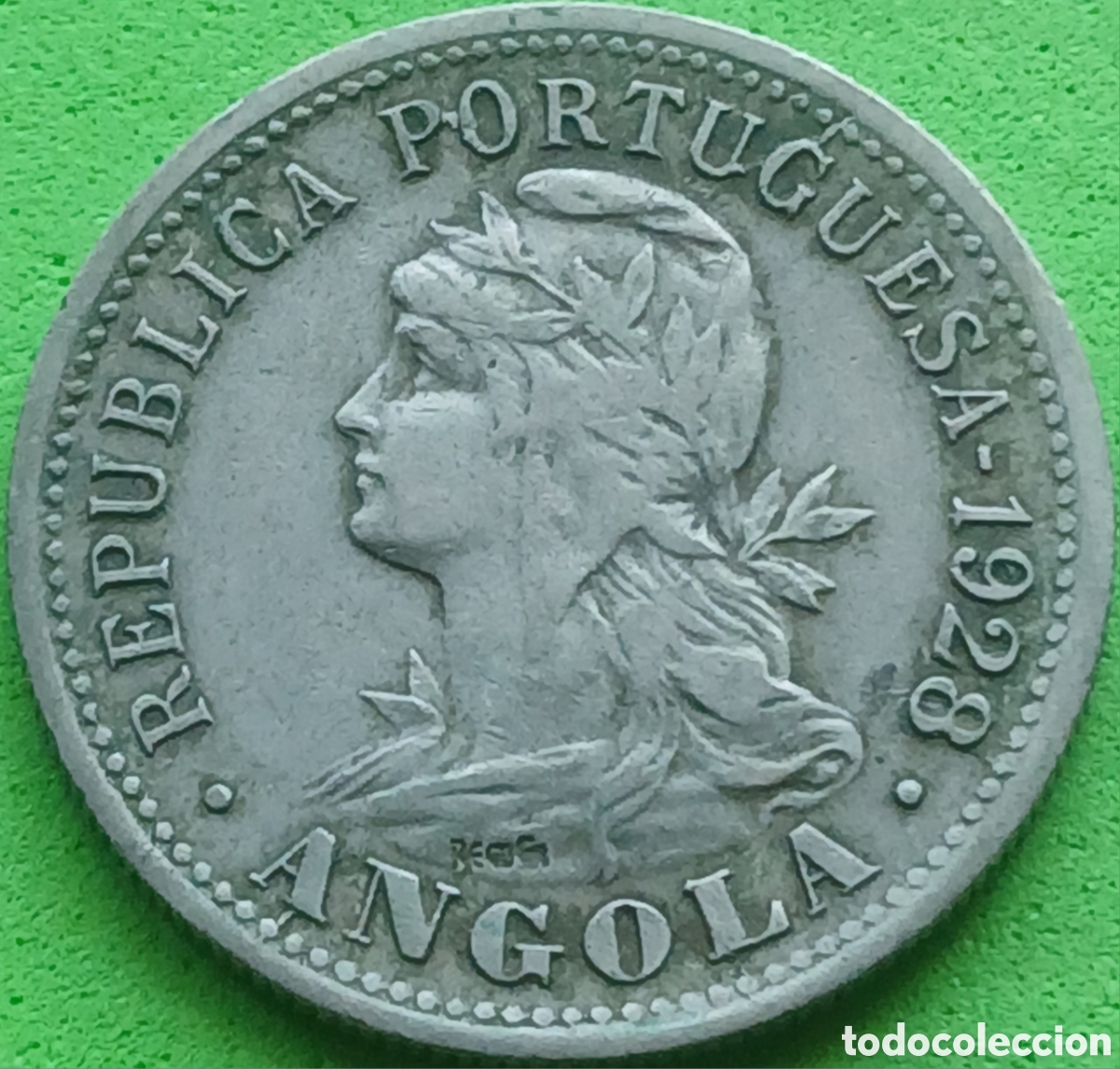 Monedas antiguas de &Aacute;frica: Angola 20 centavos 1928 km#68
