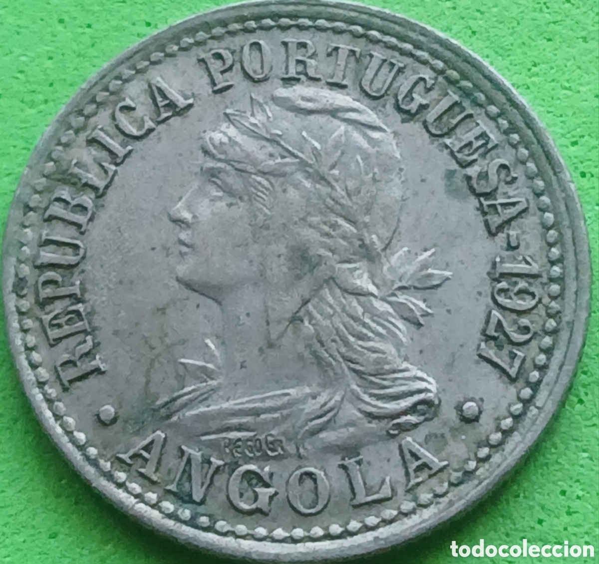 Monedas antiguas de &Aacute;frica: Angola 10 centavos 1927 km#67