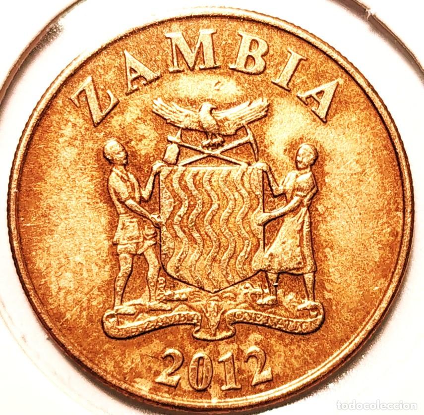 Monedas antiguas de &Aacute;frica: ZAMBIA (2012-) - 50 NGWEE 2012 - ELEFANTE - A - 3,50 GR. ACERO LATONADO - DIAMETRO 21 mm - MB