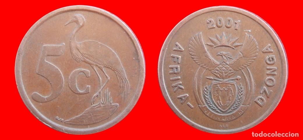 Monedas antiguas de &Aacute;frica: 5 CENTAVOS 2001 SUDAFRICA-155329