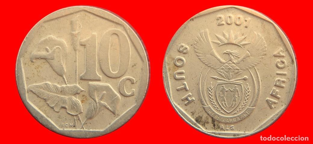 Monedas antiguas de &Aacute;frica: 10 CENTAVOS 2001 SUDAFRICA-155332
