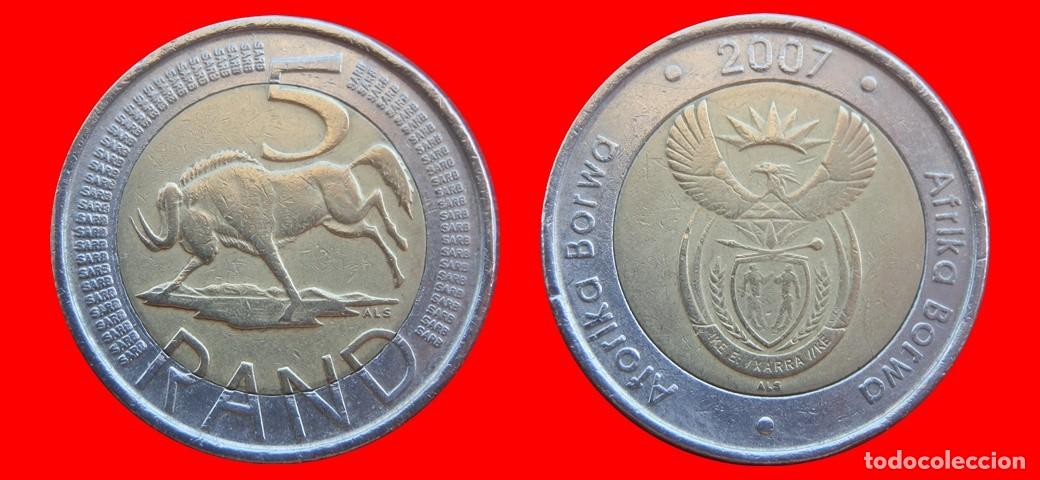 Monedas antiguas de &Aacute;frica: 5 RAND 2007 SUDAFRICA-155380