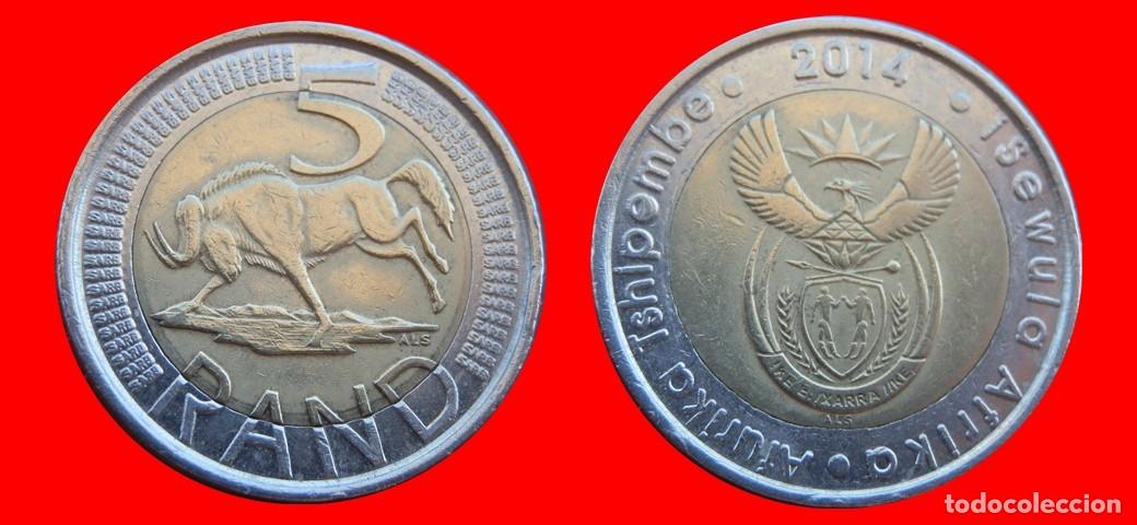 Monedas antiguas de &Aacute;frica: 5 RAND 2014 SUDAFRICA-155384