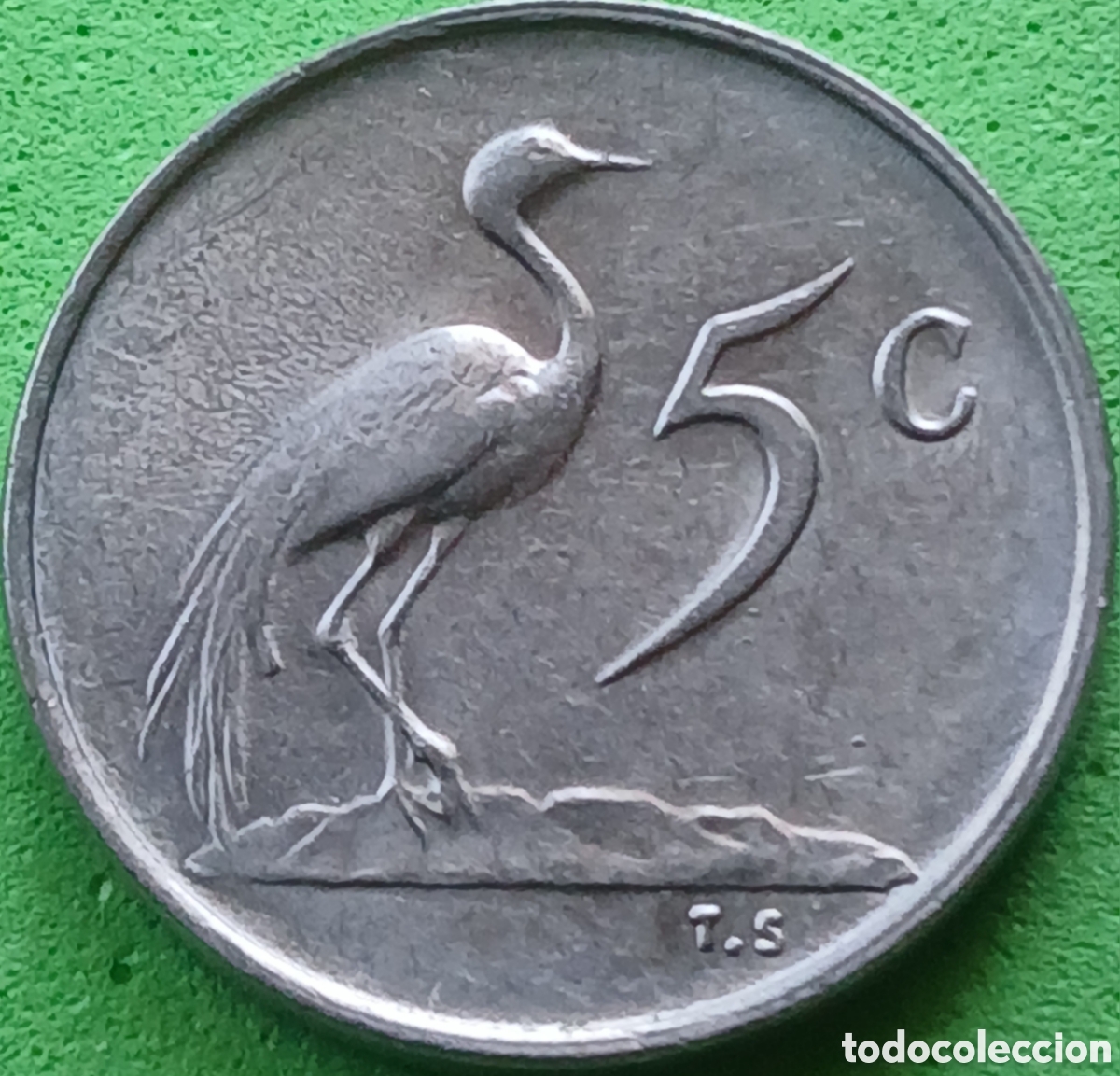 Monedas antiguas de &Aacute;frica: Suid &Aacute;frika 5 cents 1969 km#67.2