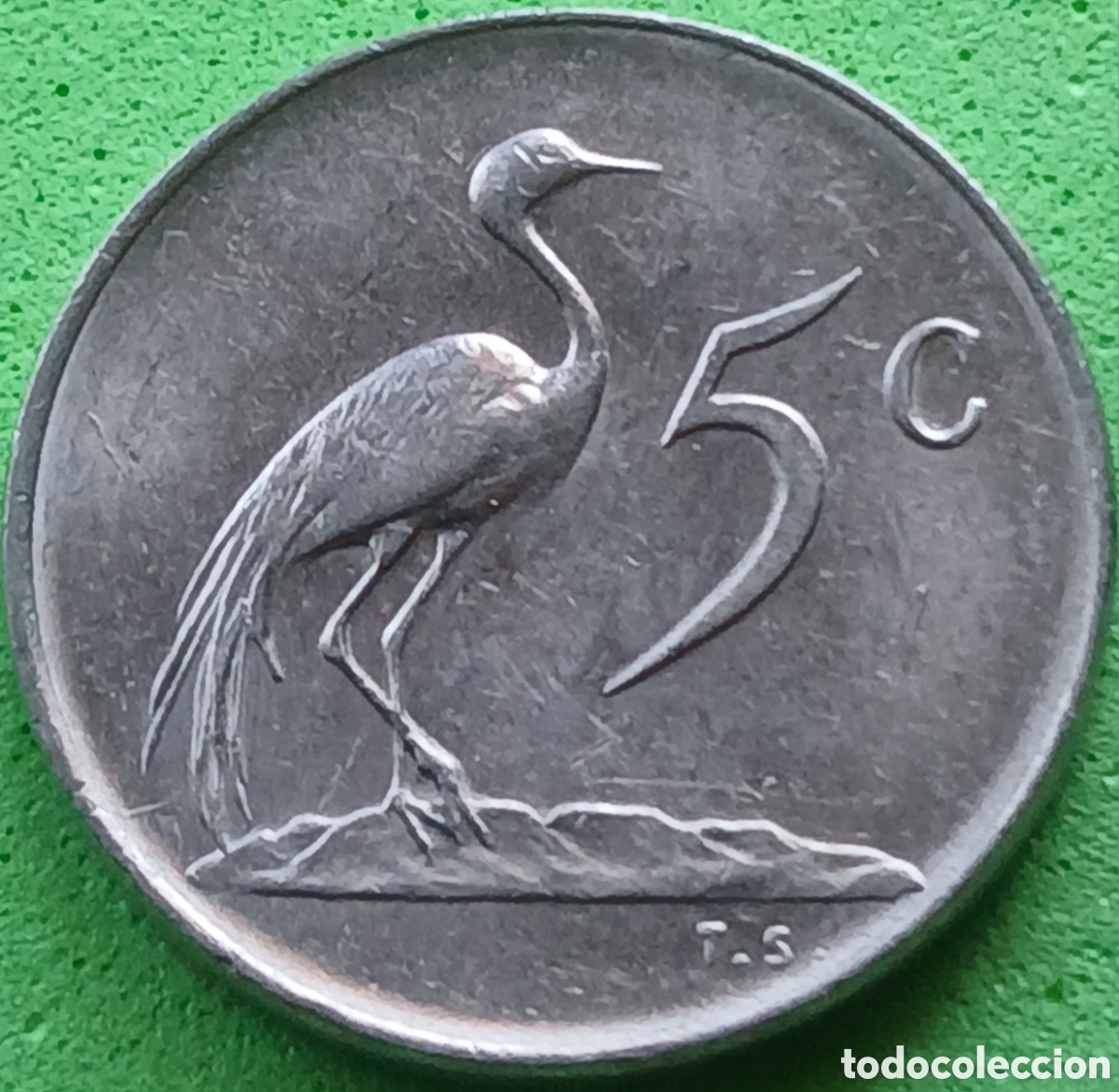 Monedas antiguas de &Aacute;frica: Suid &Aacute;frika 5 cents 1975 km#84
