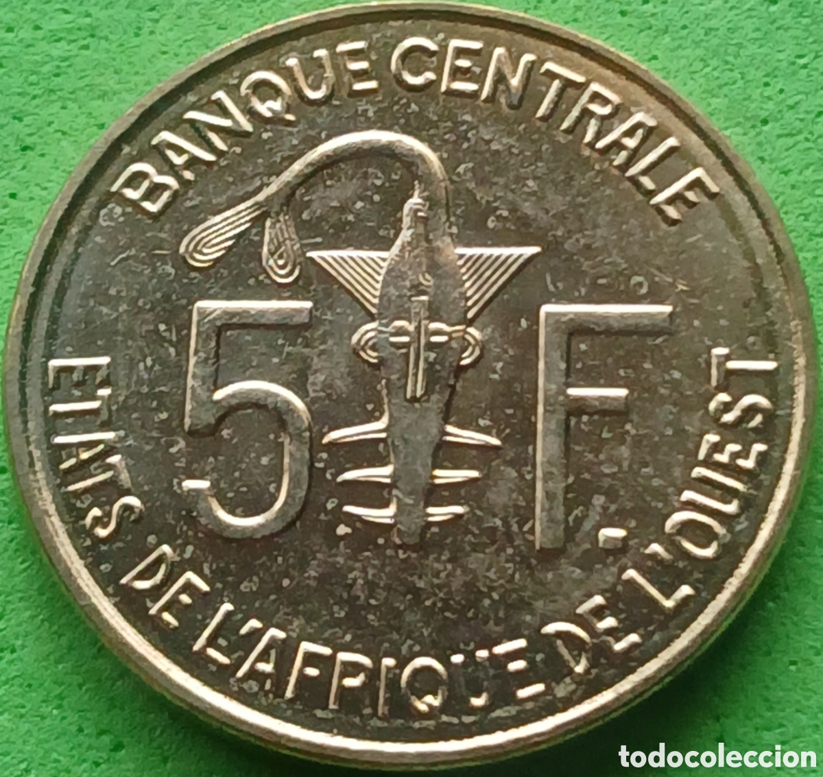 Monedas antiguas de &Aacute;frica: &Aacute;frica Occidental (BCEAO) 5 francos 2025 km#2a Muy RARA (RR) !!