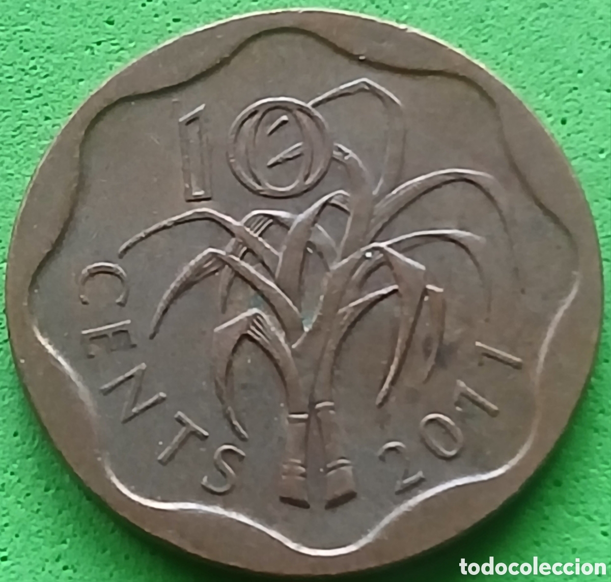 Monedas antiguas de &Aacute;frica: Esuatini ( Swazilandia) 10 cents 2011 km#57