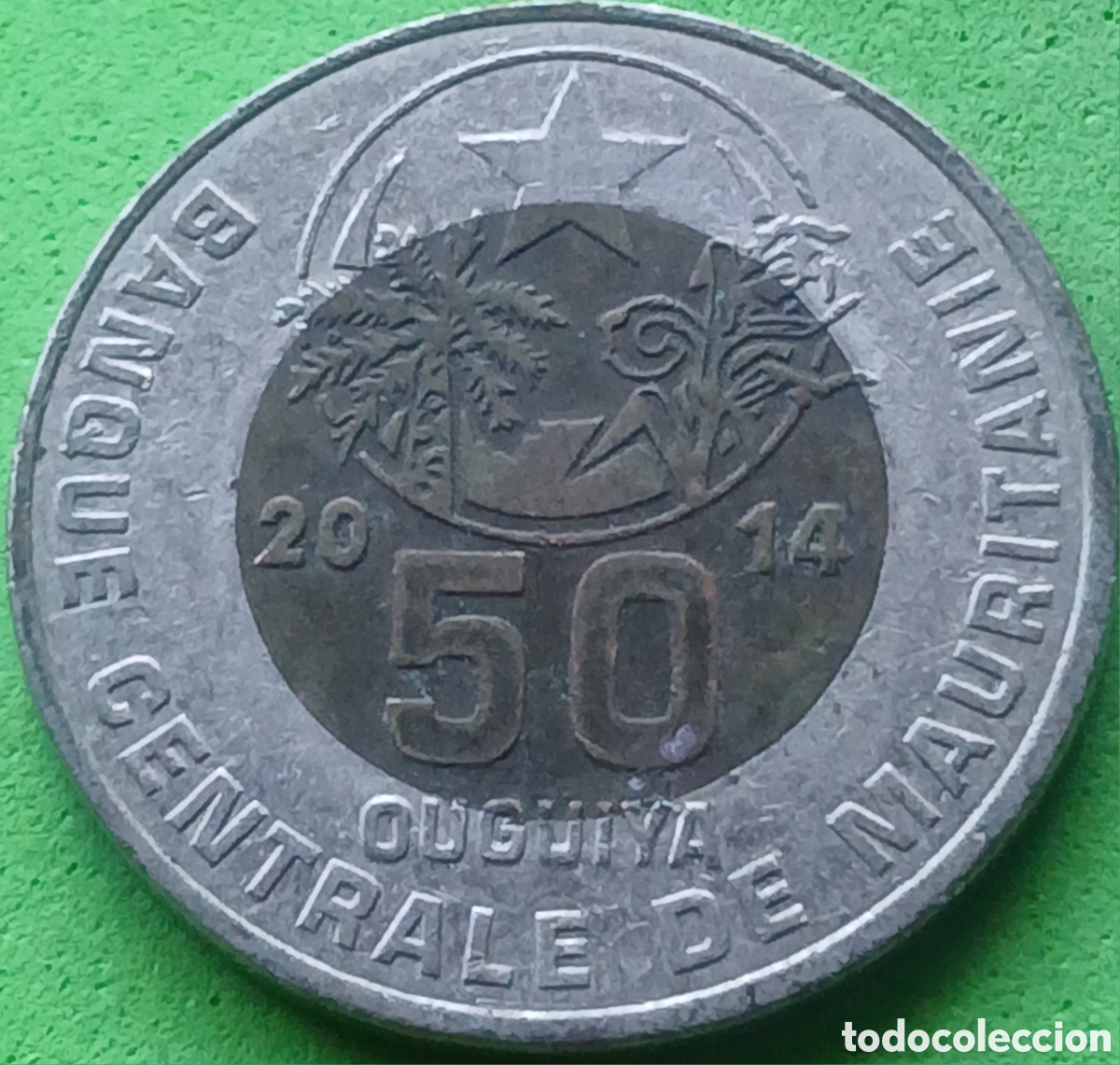 Monedas antiguas de &Aacute;frica: Mauritania 50 uguiya 2014 km#9