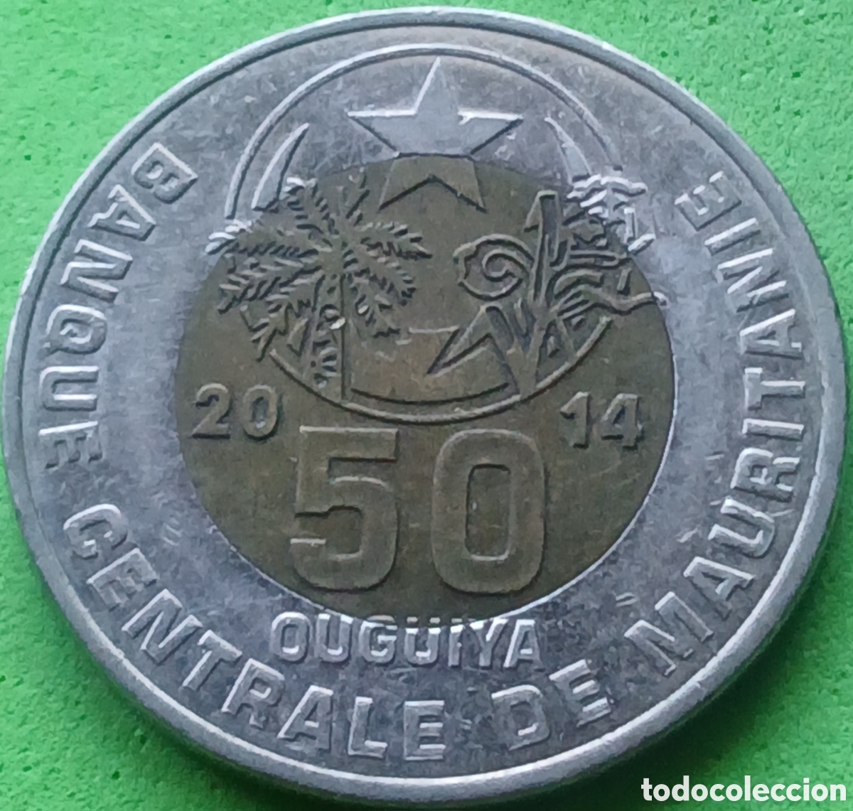Monedas antiguas de &Aacute;frica: Mauritania 50 uguiya 2014 km#9