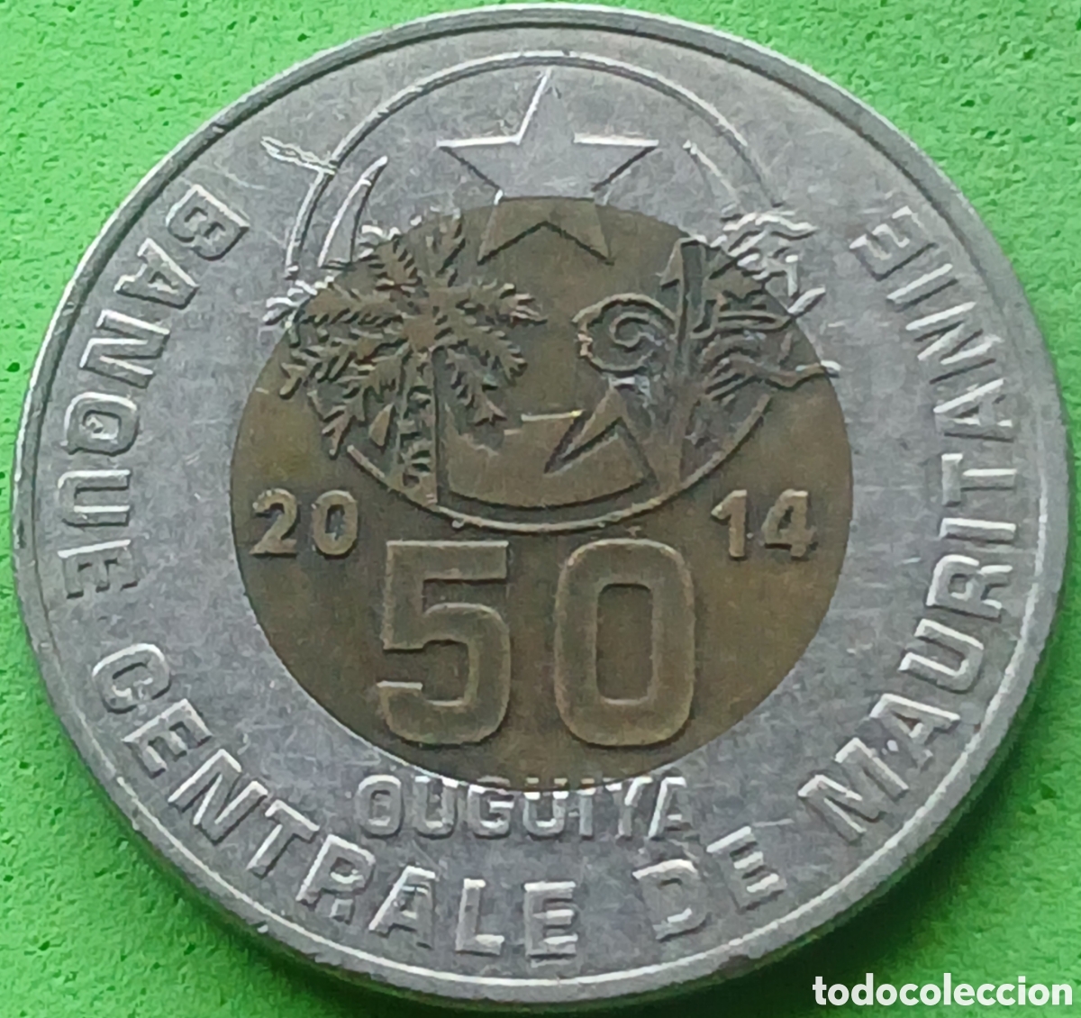 Monedas antiguas de &Aacute;frica: Mauritania 50 uguiya 2014 km#9