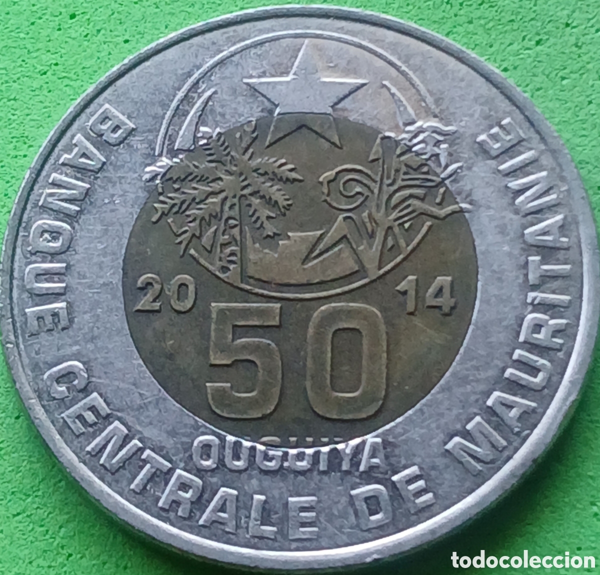 Monedas antiguas de &Aacute;frica: Mauritania 50 uguiya 2014 km#9